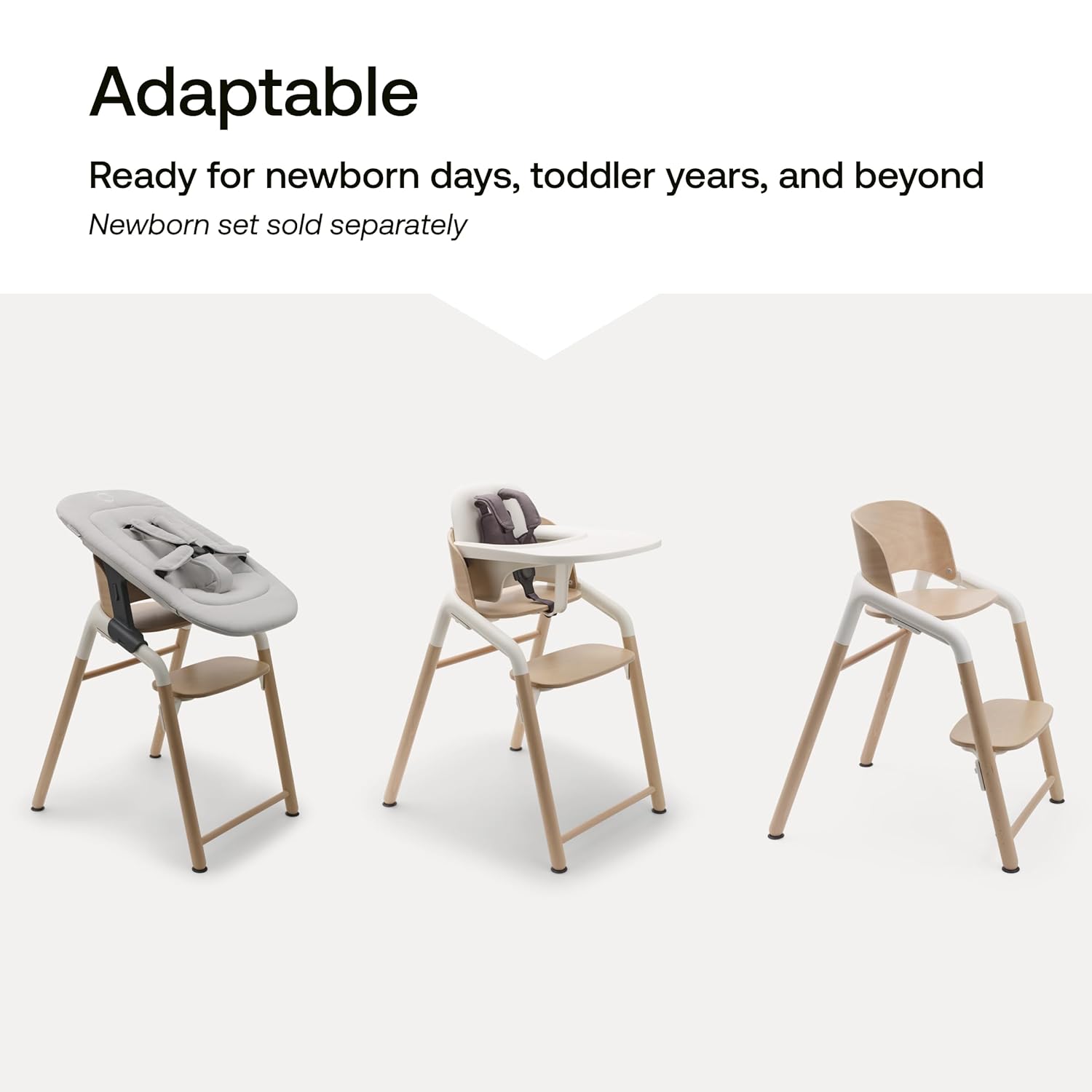 Giraffe High Chair Base with baby set & tray Bundle