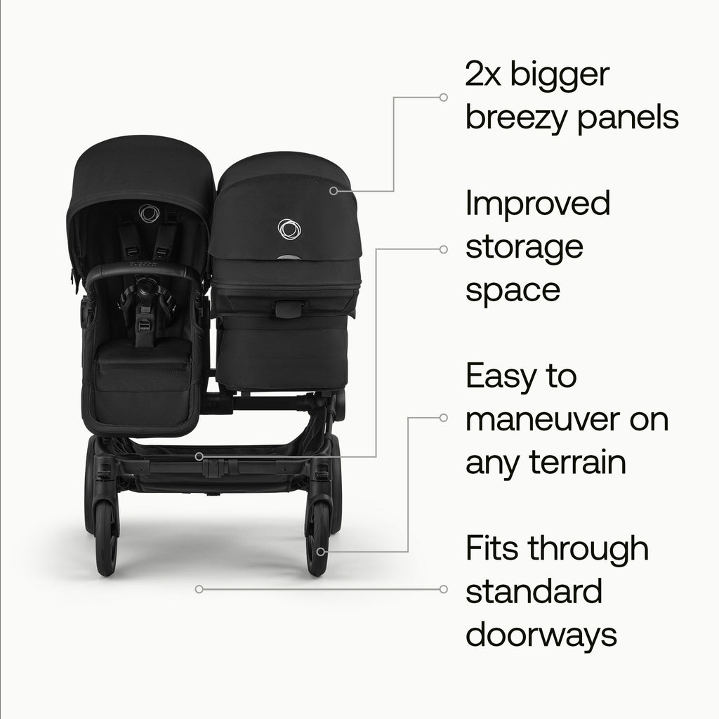 Donkey 6 Duo Sibling Stroller Bundle (1 Bassinet +2 Toddler Seats)