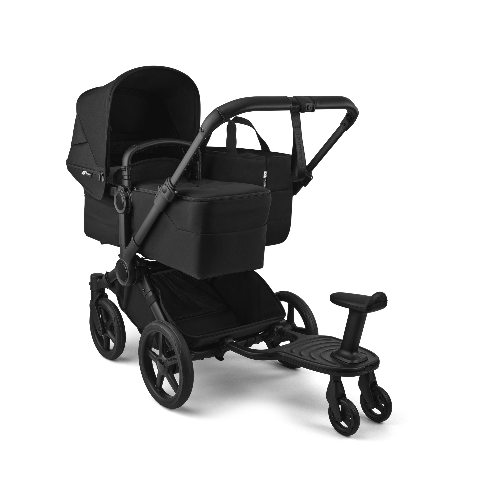 Donkey 6 Duo Sibling Stroller Bundle (1 Bassinet +2 Toddler Seats)