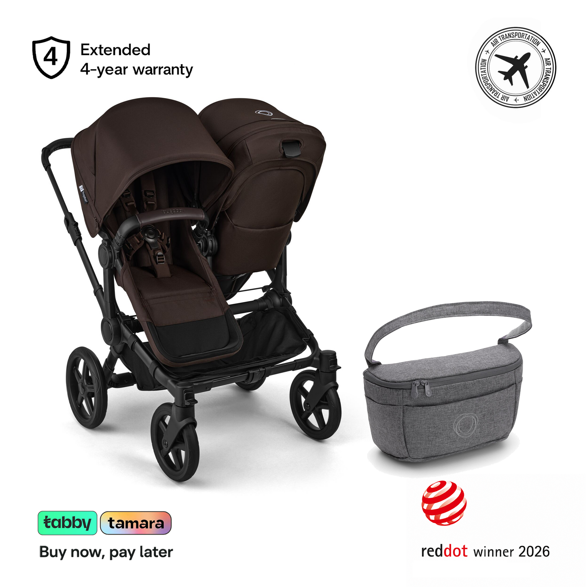 Donkey 6 mono + Sibling seat & Organizer Bundle