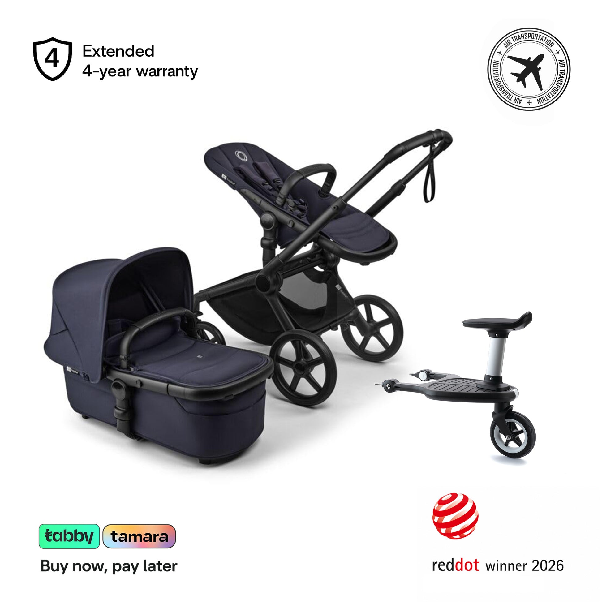 Fox 5 Renew Stroller & Wheelboard Bundle