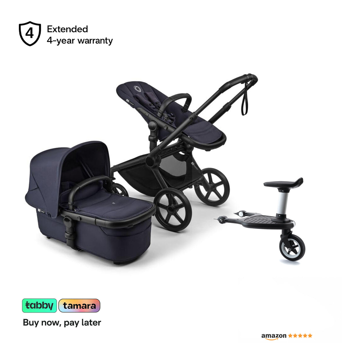 Fox 5 Renew Stroller & Wheelboard Bundle