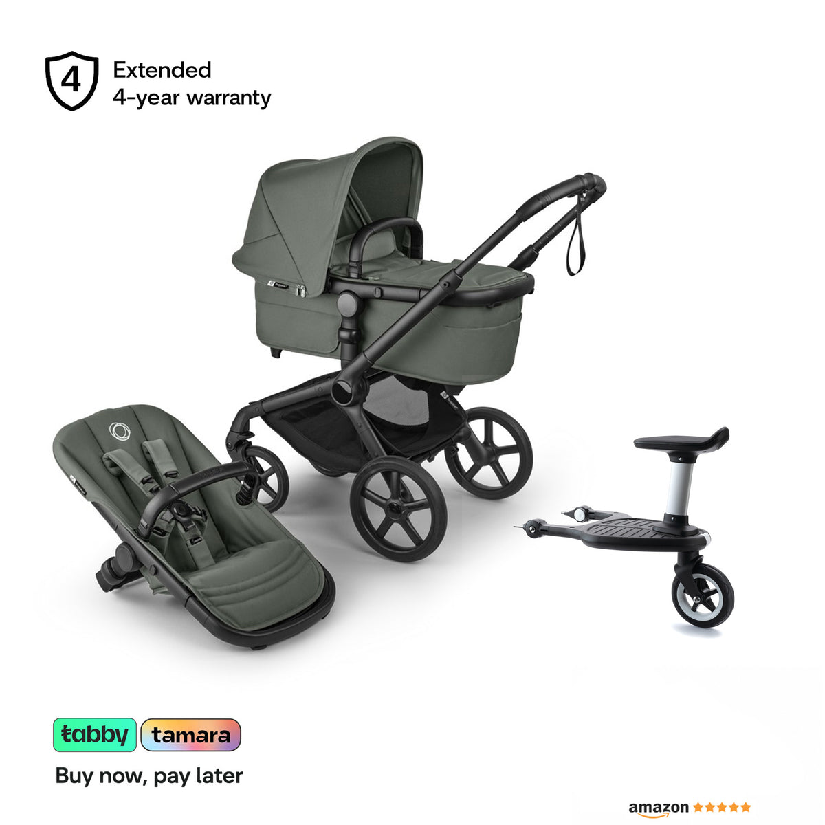 Fox 5 Renew Stroller & Wheelboard Bundle