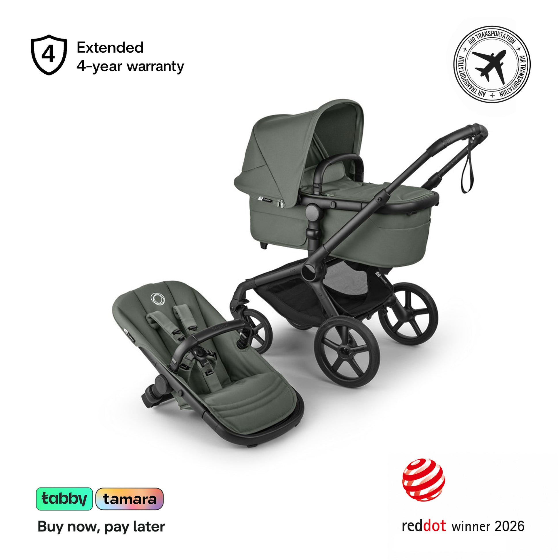 Fox 5 Renew Complete Stroller 2 In 1 All Terrain For Newborns Eco Friendly And Durable