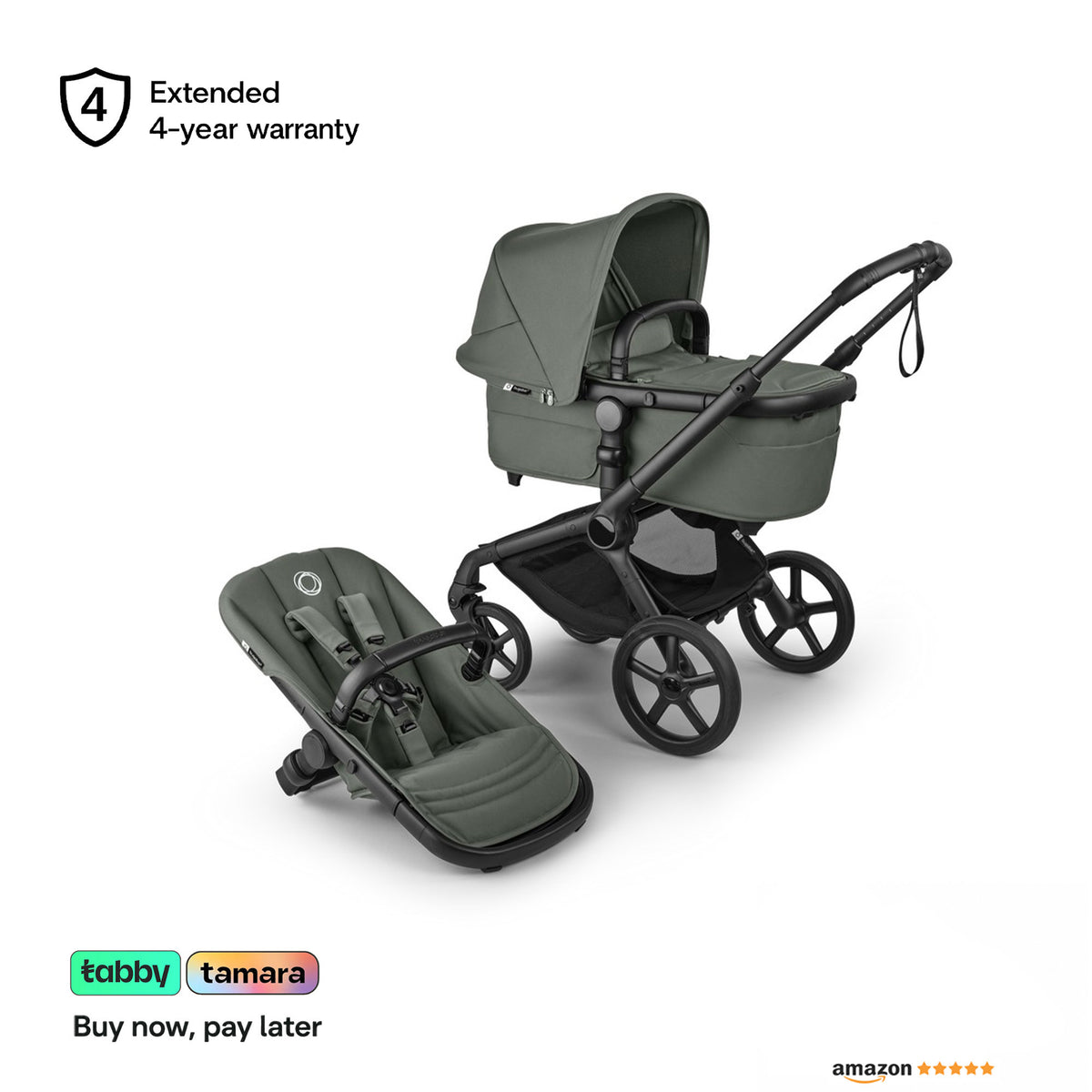 Fox 5 Renew Complete Stroller 2 In 1 All Terrain For Newborns Eco Friendly And Durable