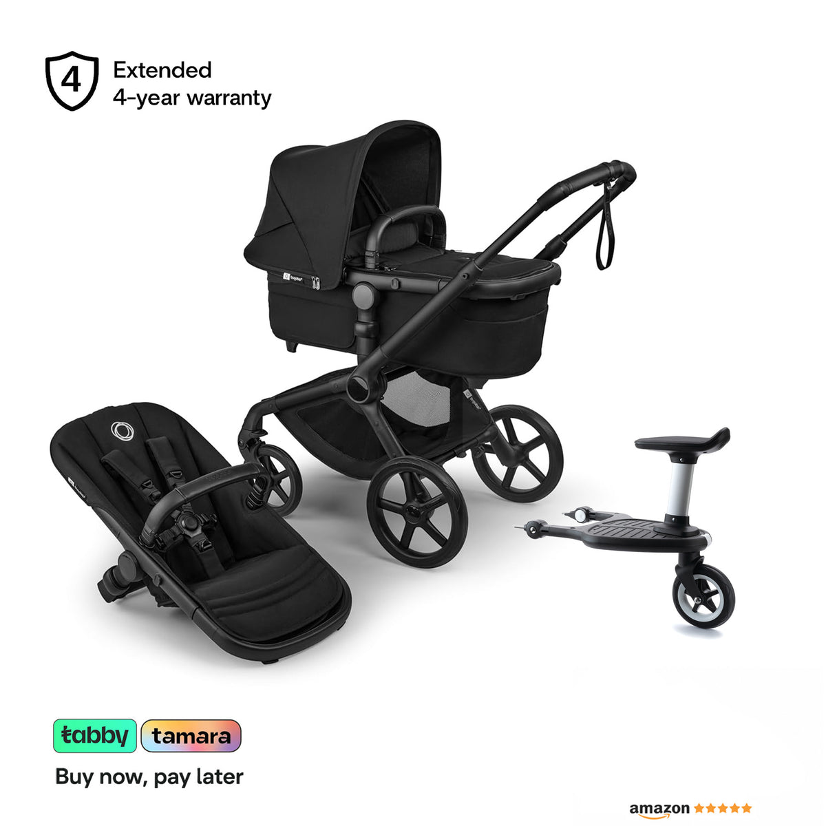 Fox 5 Renew Stroller & Wheelboard Bundle
