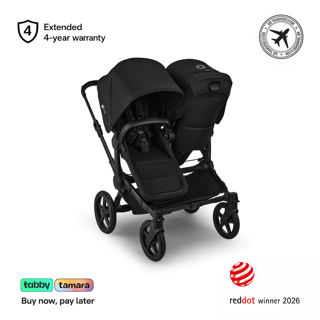 Donkey 6 Duo Sibling Stroller Bundle (1 Bassinet +2 Toddler Seats)