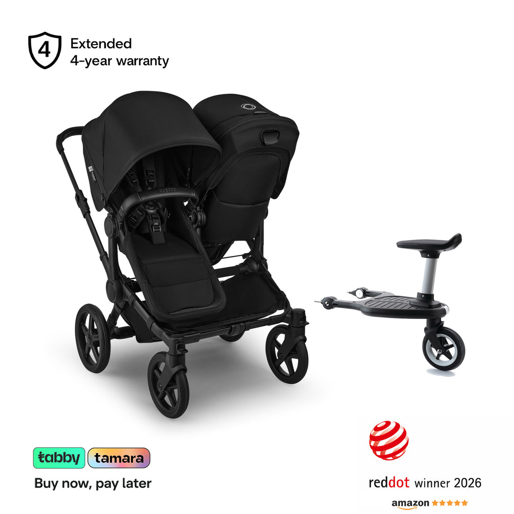 Donkey 6 Duo Sibling Stroller & Wheel Board Bundle