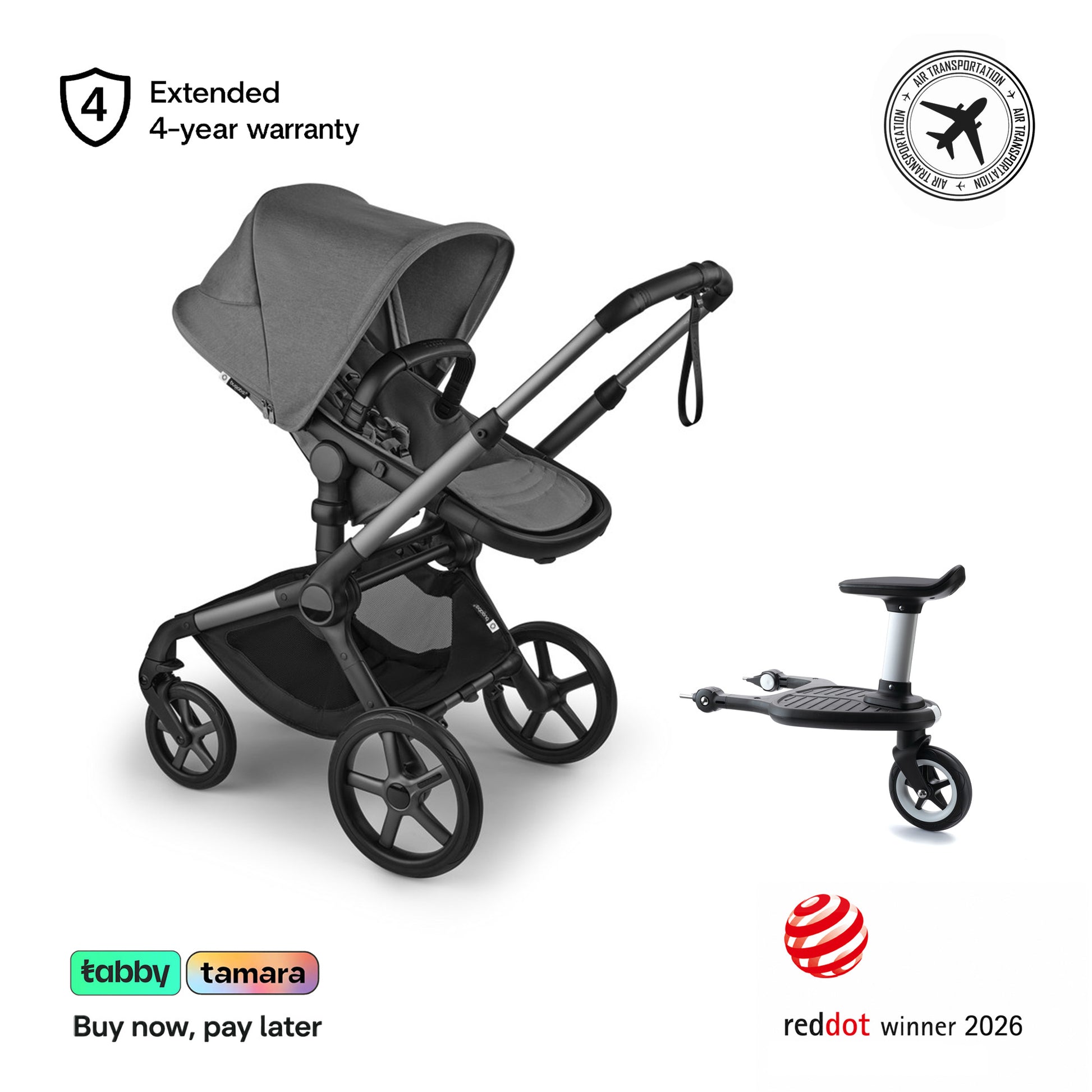 Fox 5 Renew Stroller & Wheelboard Bundle