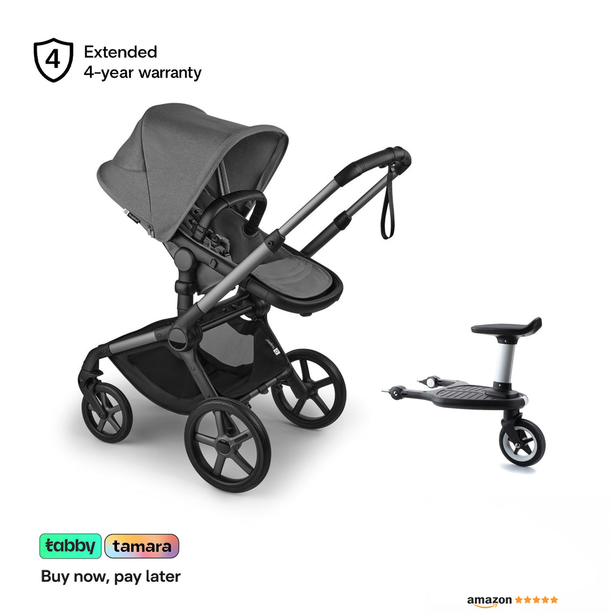 Fox 5 Renew Stroller & Wheelboard Bundle