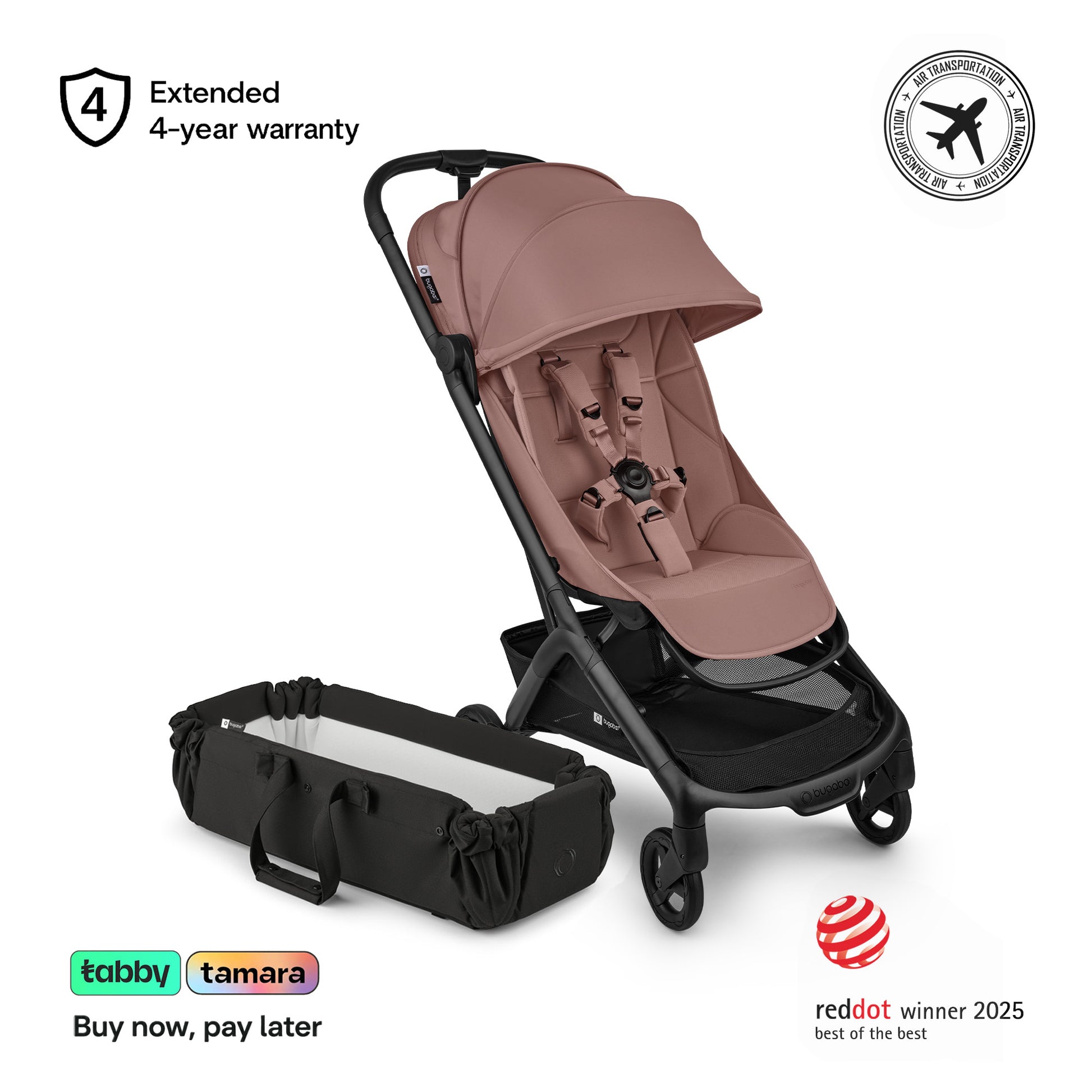 Butterfly 2 Stroller & Baby Nest Bundle