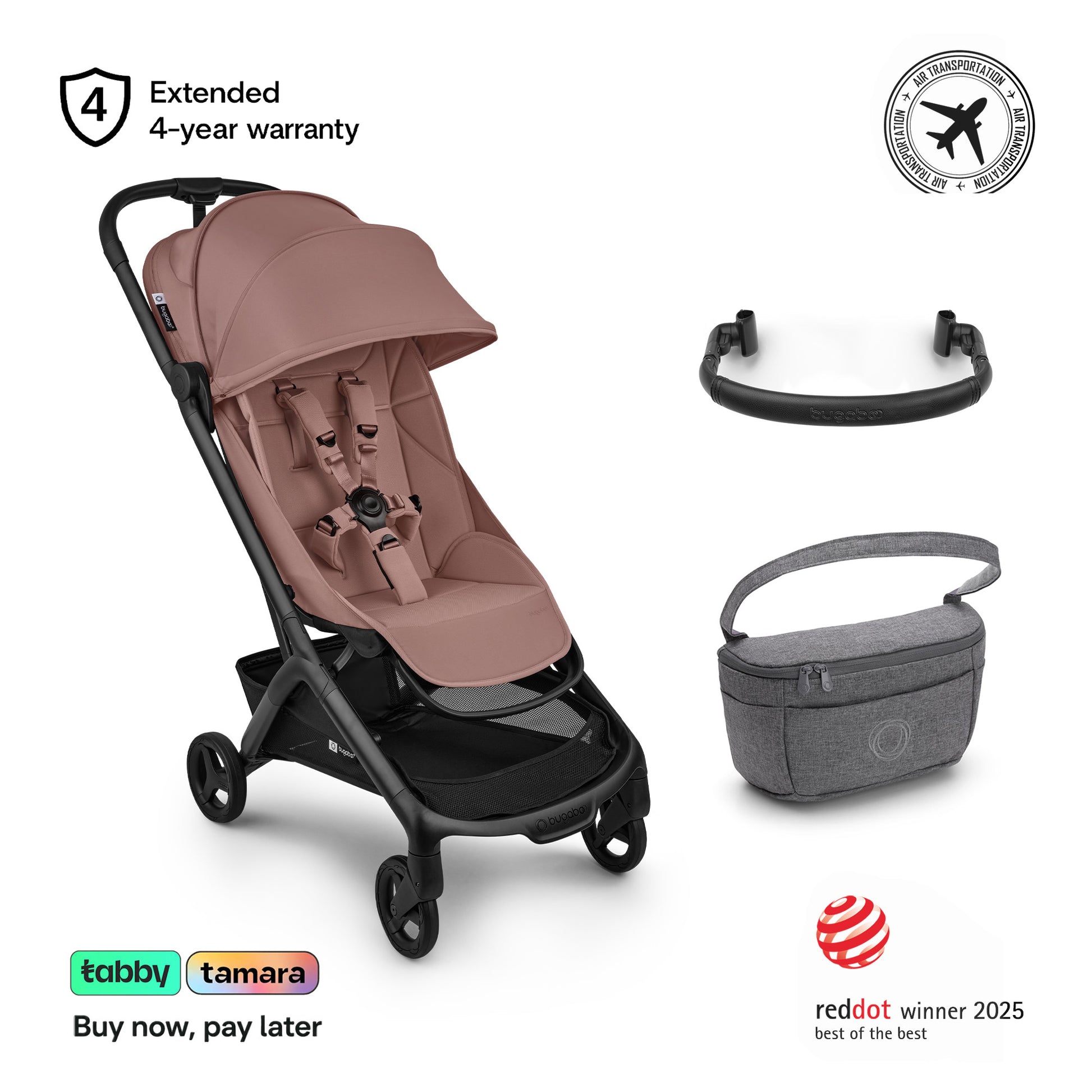 Butterfly 2 Stroller, Bumper Bar & Organizer Bundle