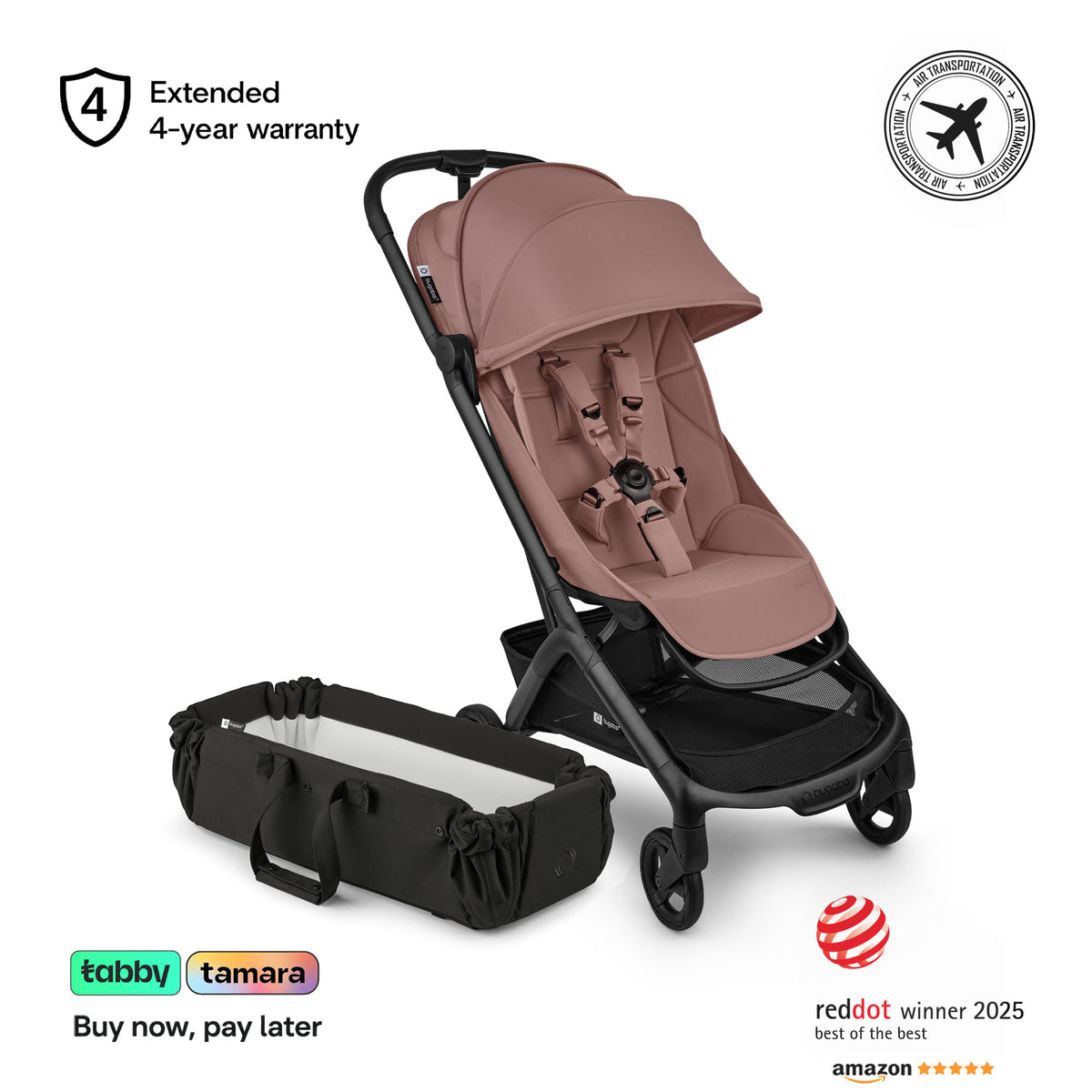 Butterfly 2 Stroller & Baby Nest Bundle