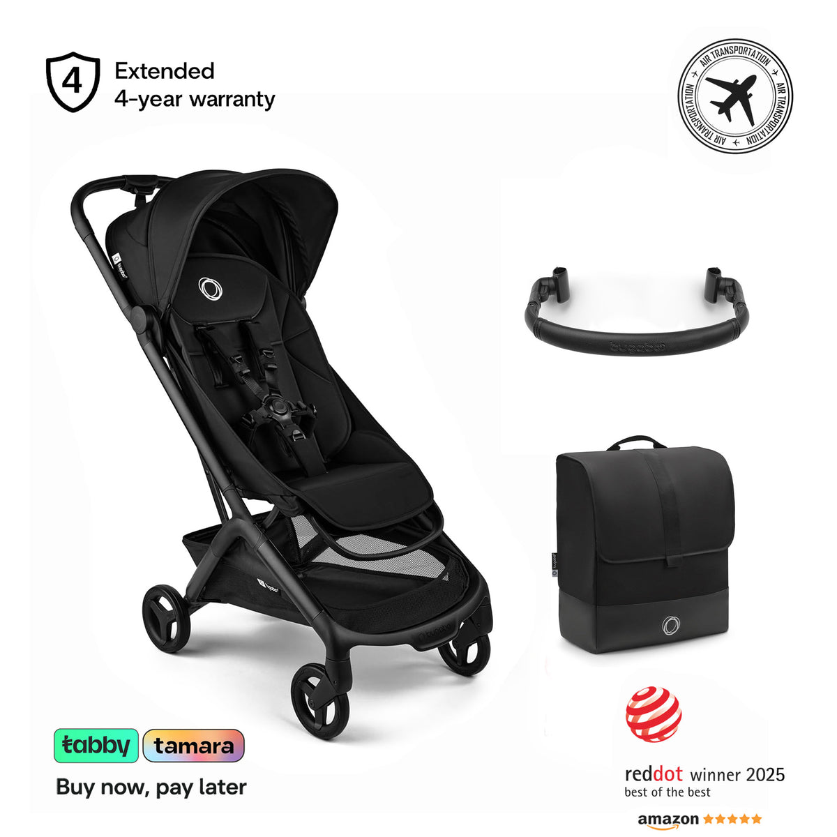 Butterfly 2 Stroller, Transport Bag & Bumper Bar Bundle