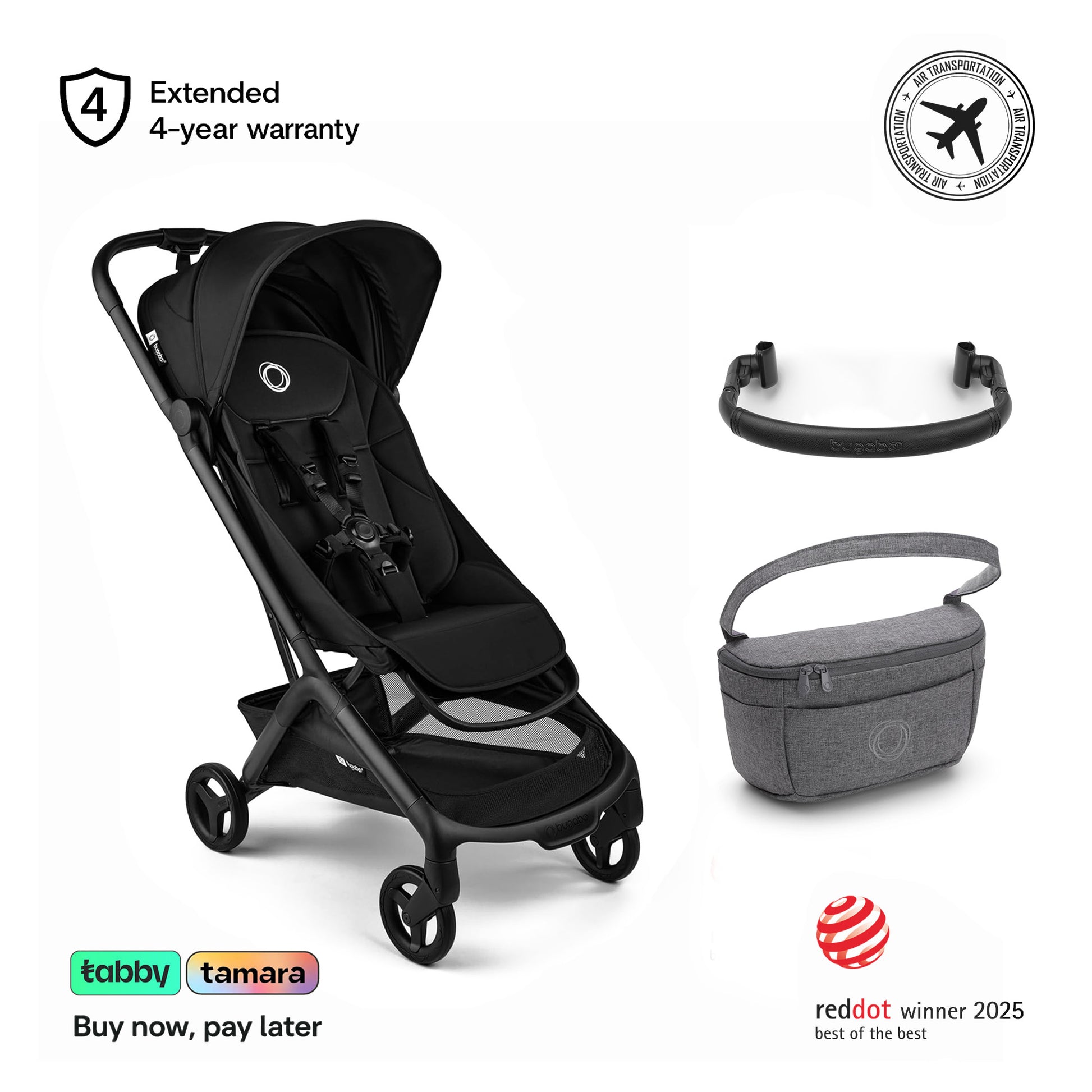 Butterfly 2 Stroller, Bumper Bar & Organizer Bundle