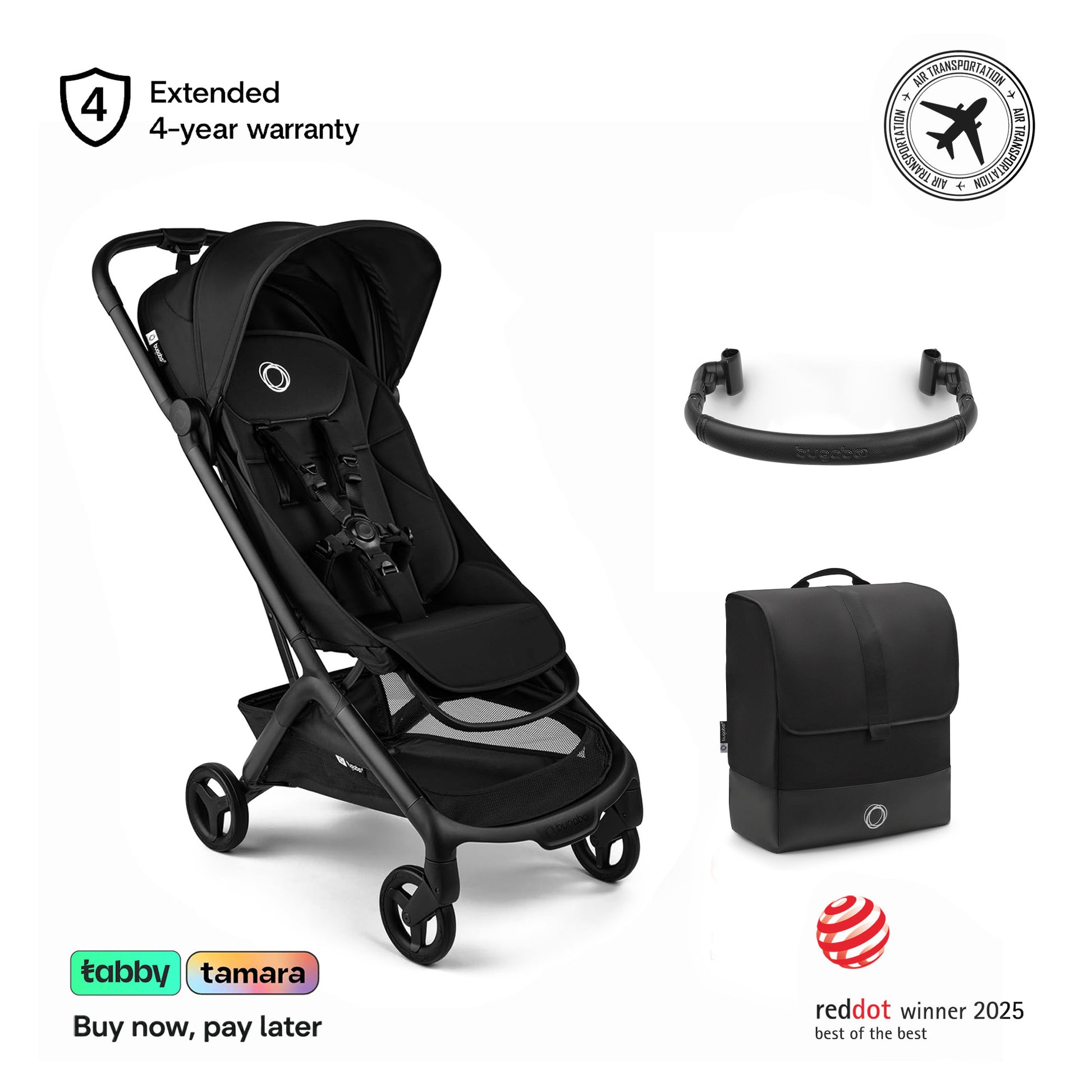 Butterfly 2 Stroller, Transport Bag & Bumper Bar Bundle