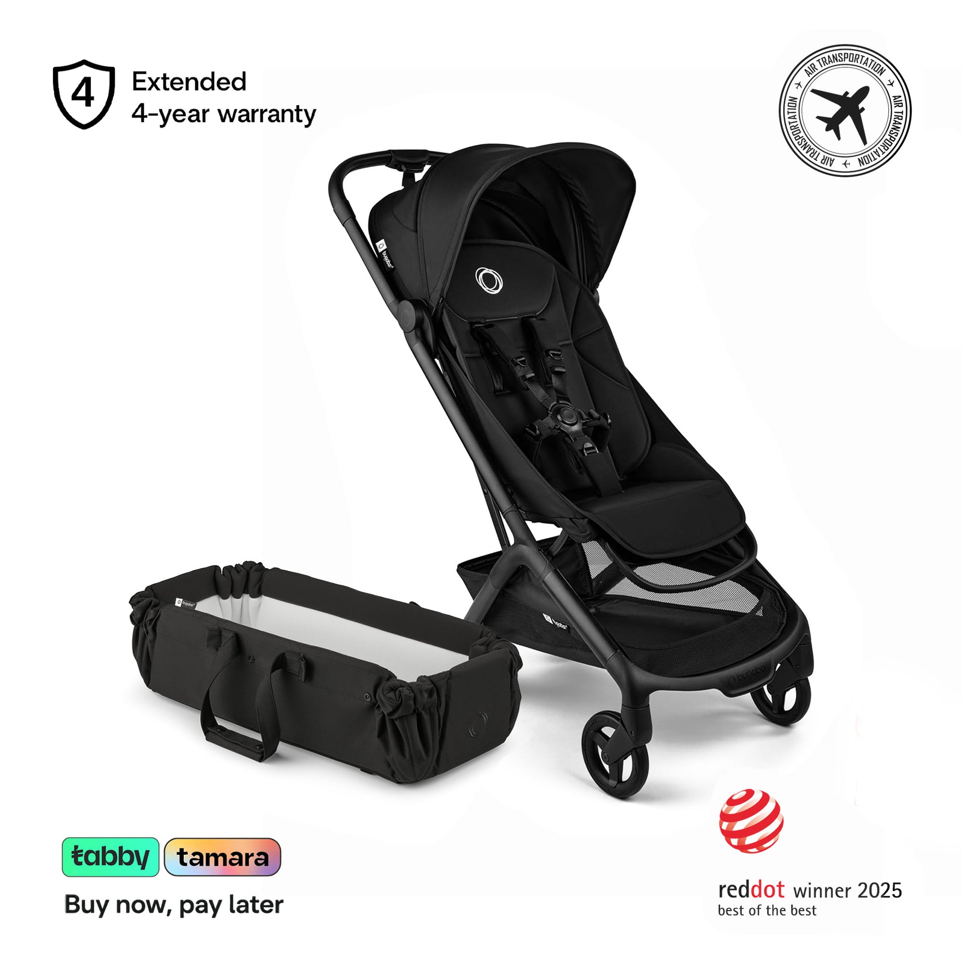 Butterfly 2 Stroller & Baby Nest Bundle