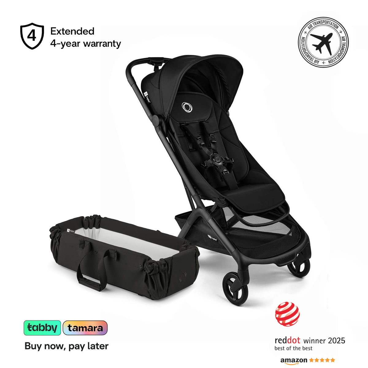 Butterfly 2 Stroller & Baby Nest Bundle