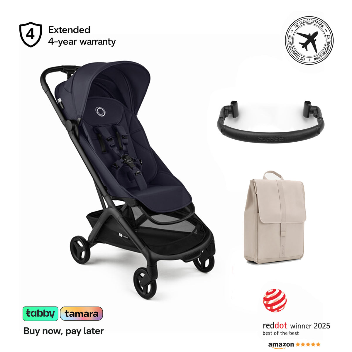 Butterfly 2, Bumper Bar & Changing Backpack Bundle