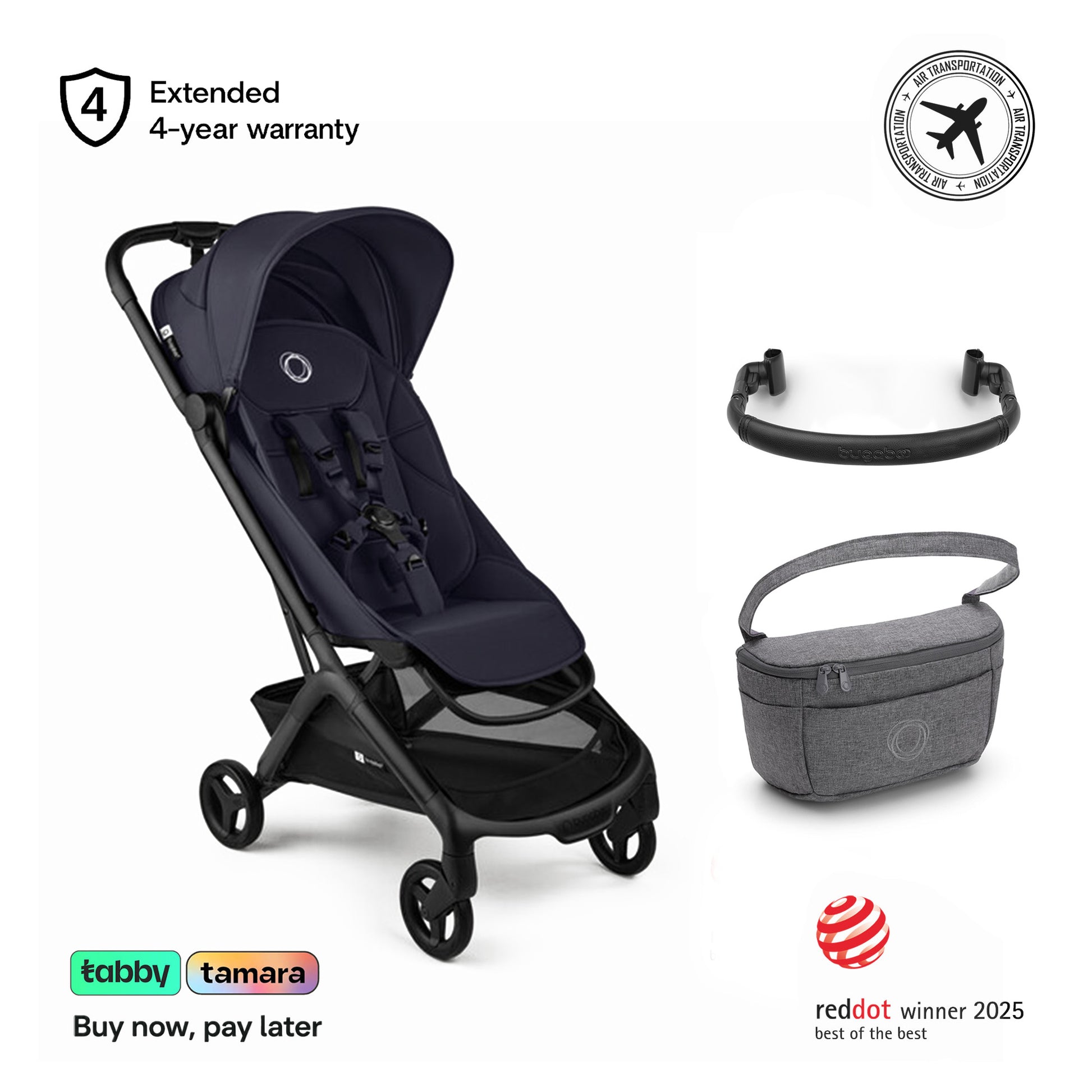 Butterfly 2 Stroller, Bumper Bar & Organizer Bundle