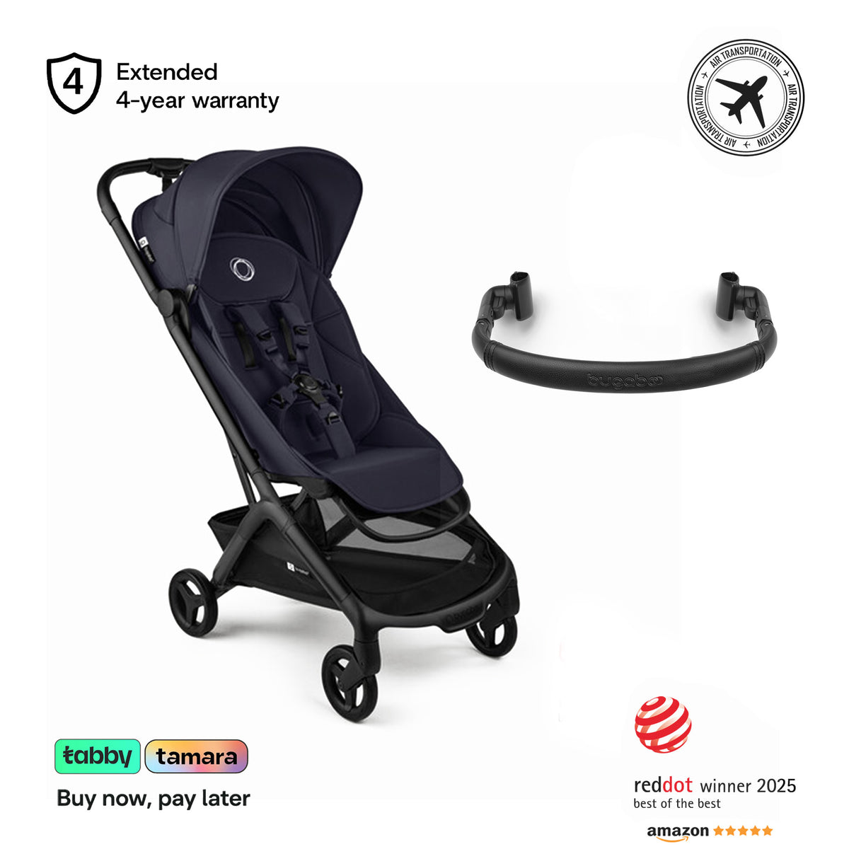 Butterfly 2 Stroller & Bumper Bar Bundle