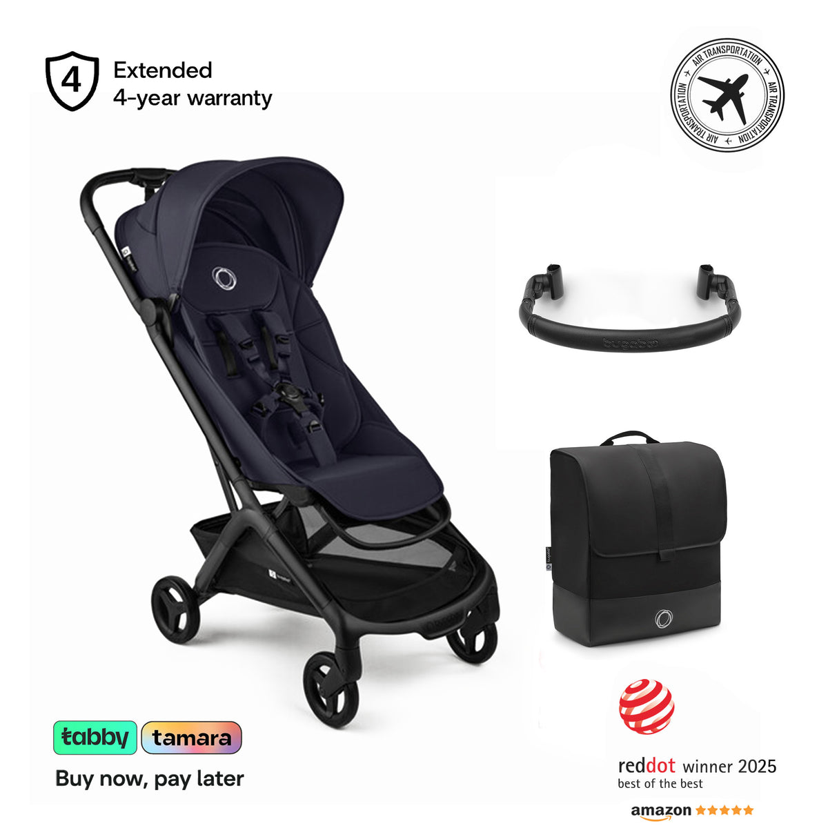 Butterfly 2 Stroller, Transport Bag & Bumper Bar Bundle