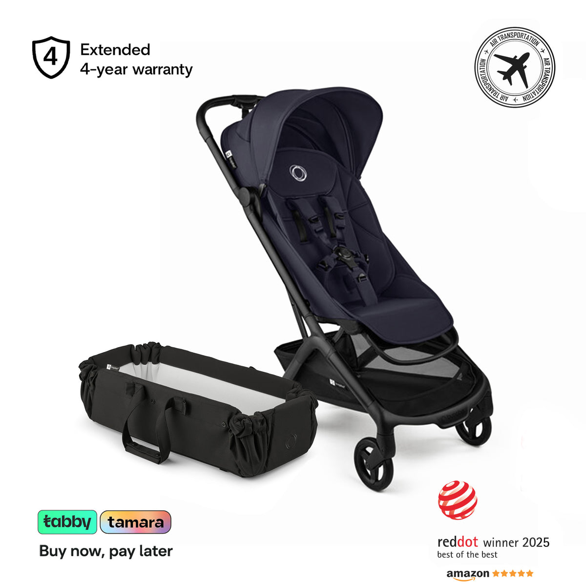Butterfly 2 Stroller & Baby Nest Bundle