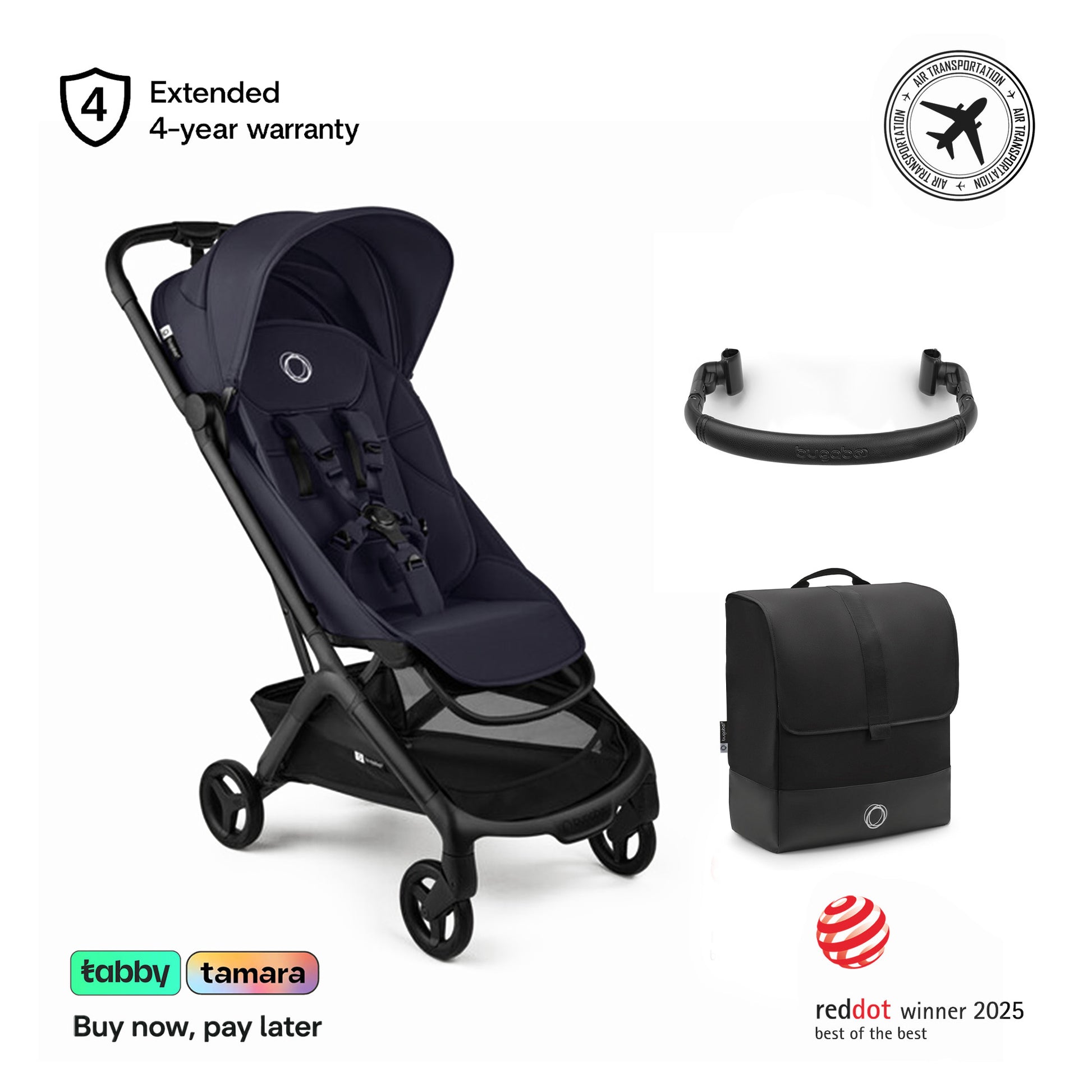 Butterfly 2 Stroller, Transport Bag & Bumper Bar Bundle
