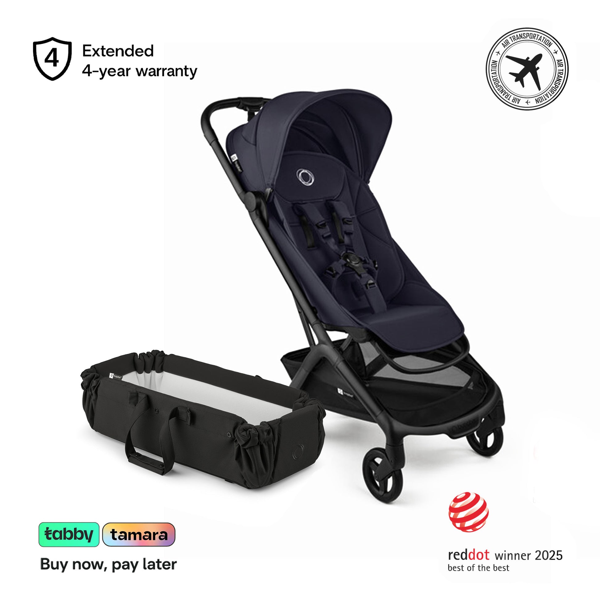 Butterfly 2 Stroller & Baby Nest Bundle