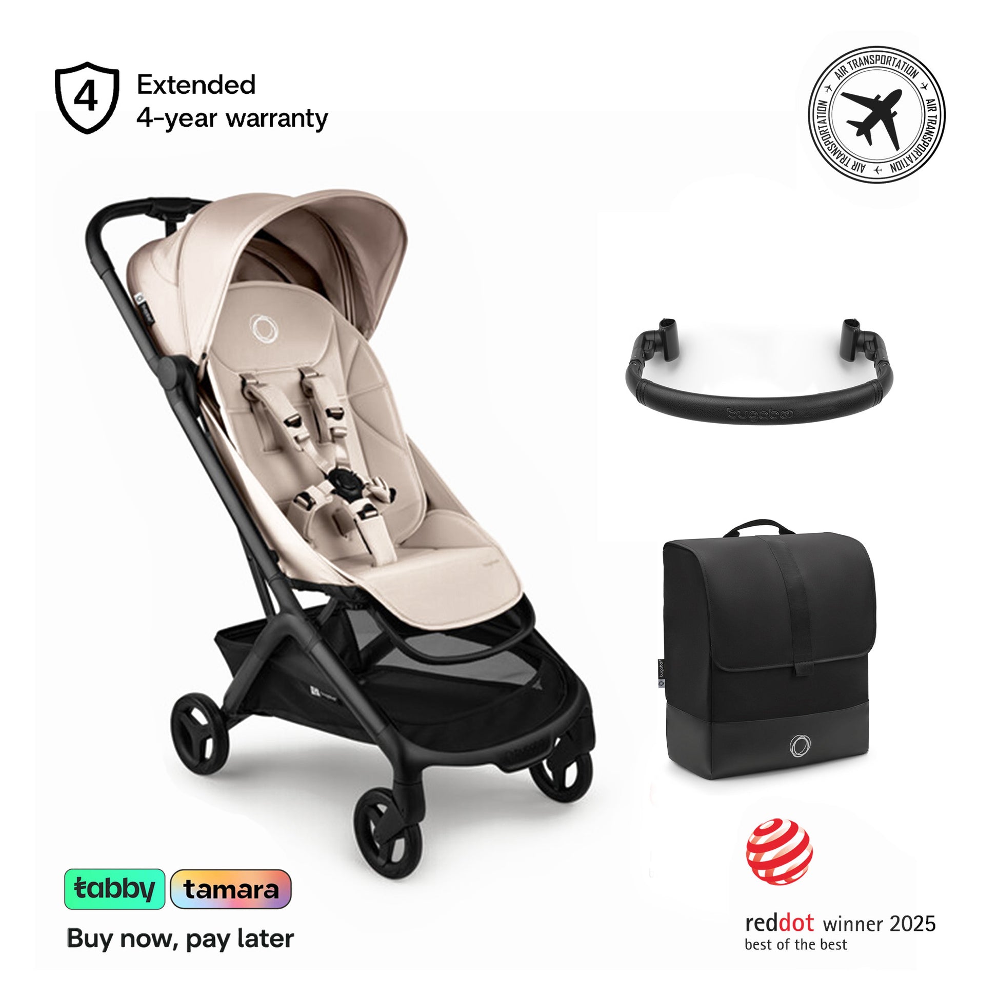 Butterfly 2 Stroller, Transport Bag & Bumper Bar Bundle