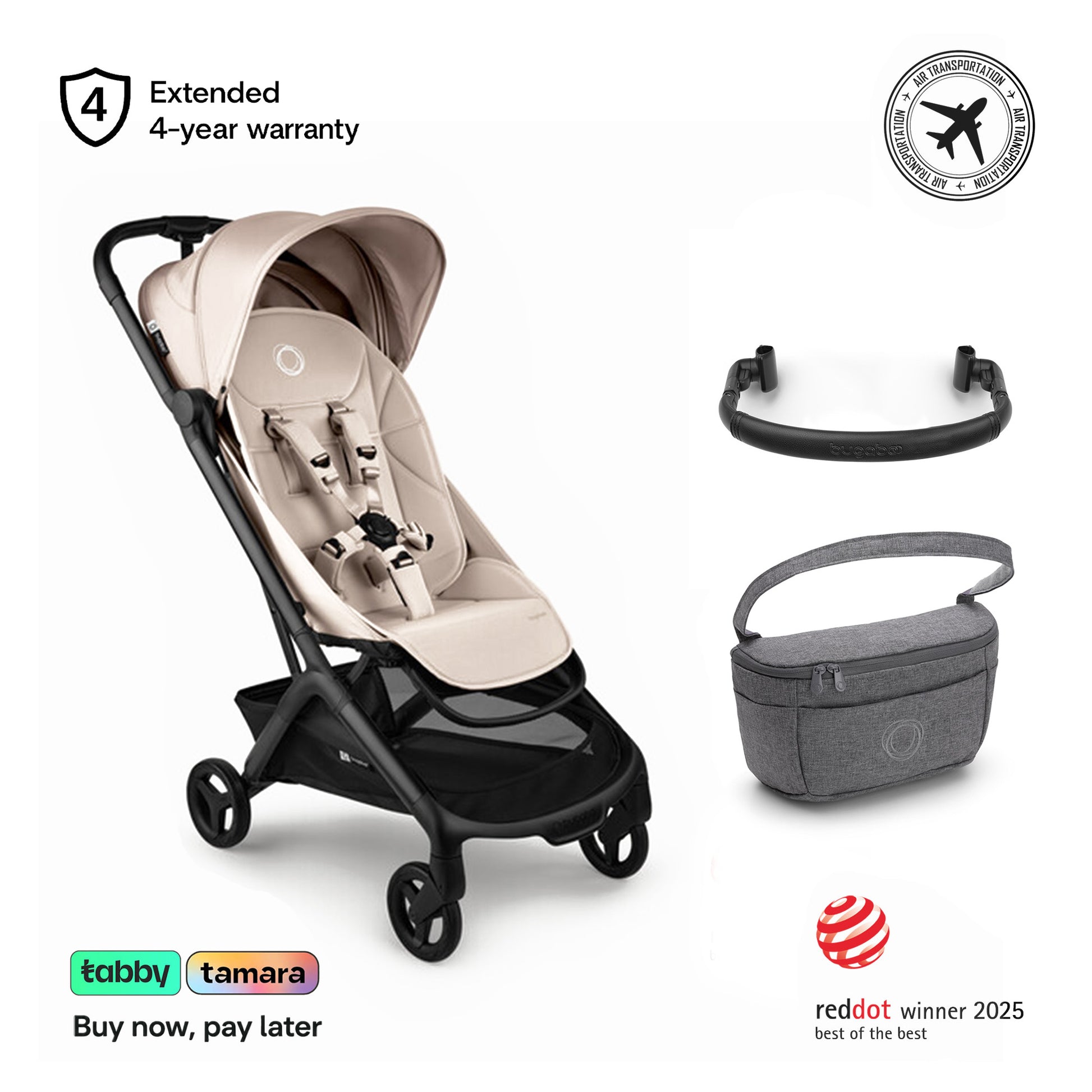 Butterfly 2 Stroller, Bumper Bar & Organizer Bundle