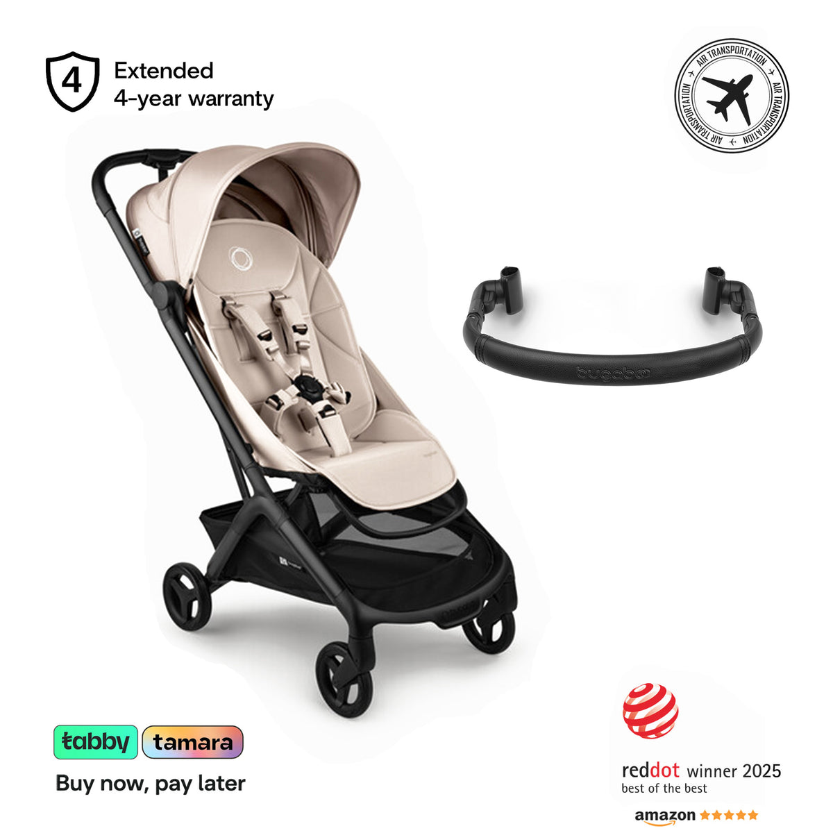 Butterfly 2 Stroller & Bumper Bar Bundle