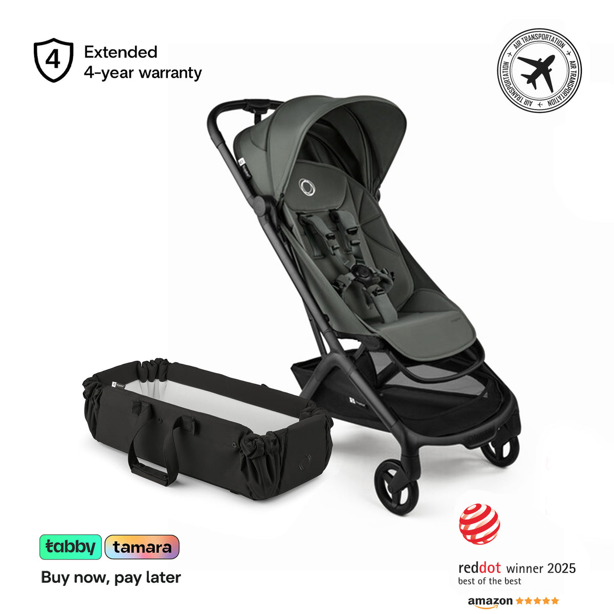 Butterfly 2 Stroller & Baby Nest Bundle