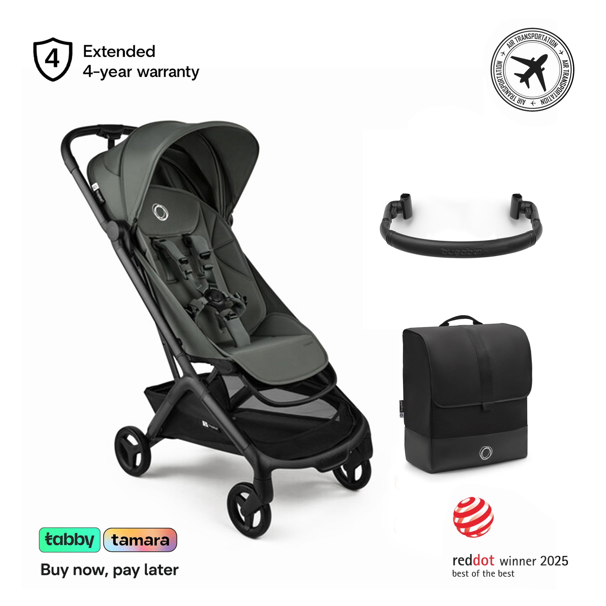 Butterfly 2 Stroller, Transport Bag & Bumper Bar Bundle