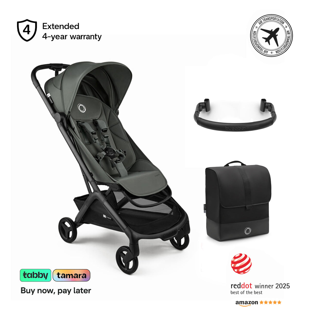 Butterfly 2 Stroller, Transport Bag & Bumper Bar Bundle