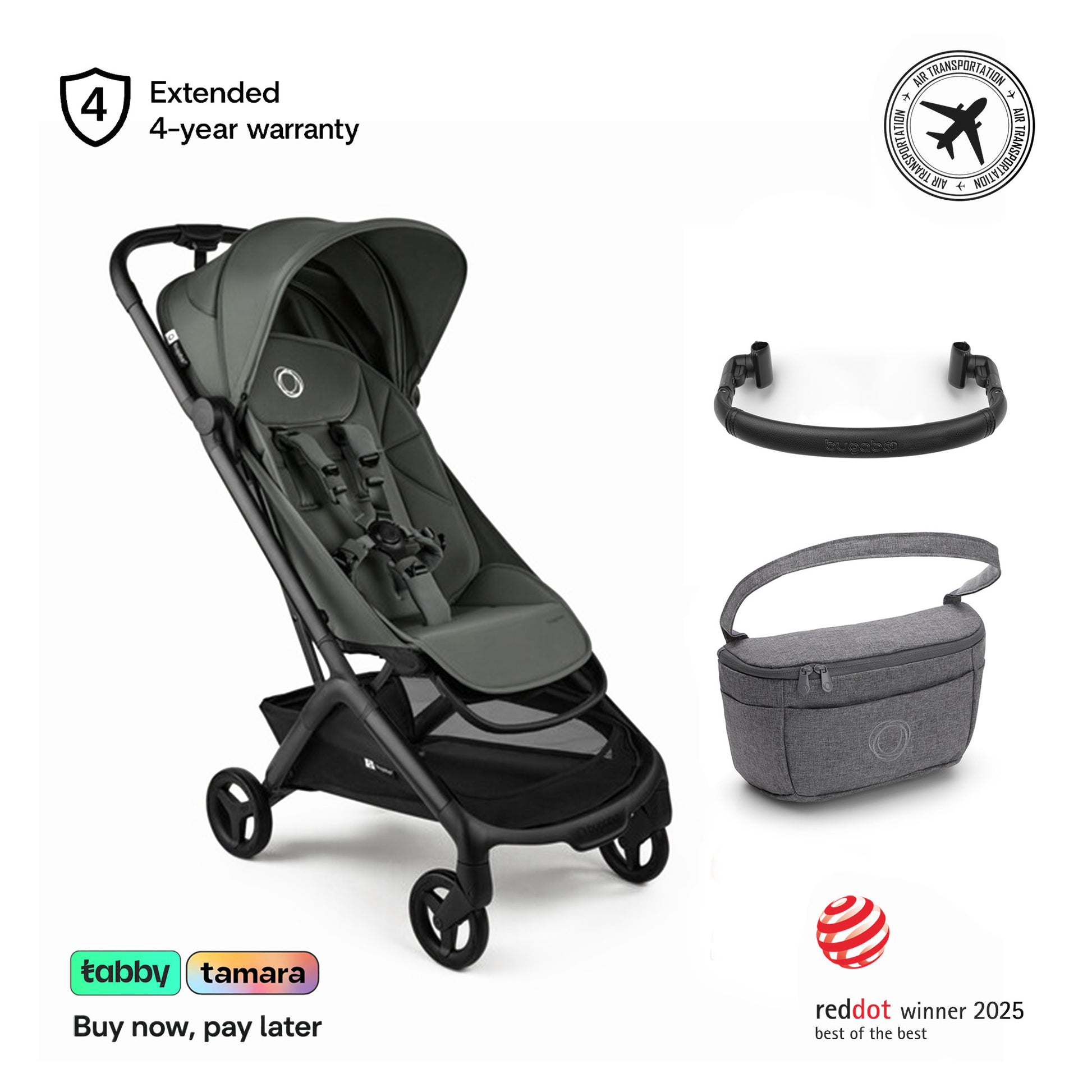 Butterfly 2 Stroller, Bumper Bar & Organizer Bundle
