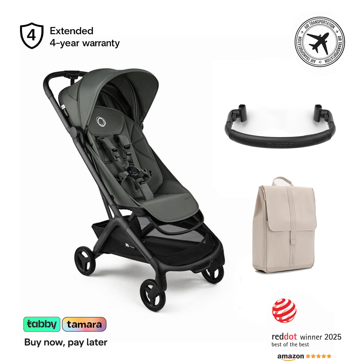 Butterfly 2, Bumper Bar & Changing Backpack Bundle